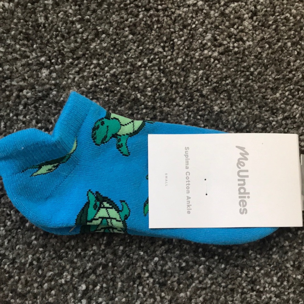 MeUndies Turtle Print Ankle sock